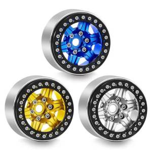 4PCS 1.9" 56mm Metal RC Crawler Wheel Rim For 1/10 Traxxas TRX4 TRX6 SCX10 II III 90046 AXI03007 D90 Upgrade Parts