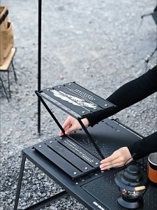 CampBoost SHINETRIP Double Folding Table Rack Camping Table Meja Camping Folding Table IGT Table Camping Meja lipat Rack