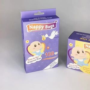 200Pcs Baby Nappy Bags Disposable Diaper Garbage Rubbish Plastic Beg Odour Neutralising Bag