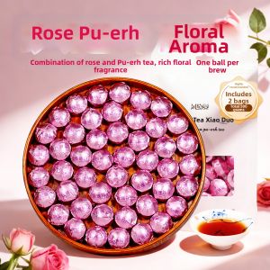 Rose Flavored Pu-erh Tea Ancient Tree Tea Mini Teat Cake