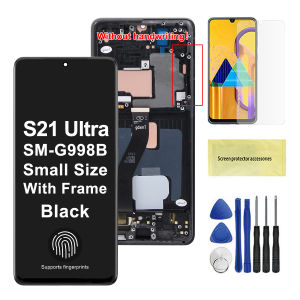 For AMOLED LCD Display For Samsung S21 Ultra 5G G998F G998B LCD Display Touch Screen with Frame Repair Parts