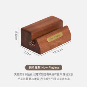 Wooden Stand for Vinyl Record Display Storage Organizer Vertical Desktop Shelf Black Glue Vinyl Records Holder