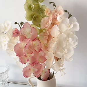 Artificial Flower Simulated Flower Wedding Party Home Decor Phalaenopsis A Single 8 Head Fake Flower