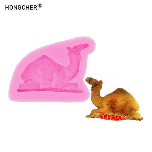 Animal camel micro landscape decoration silicone mold chocolate cake baking DIY handmade art refrigerator sticker making molds