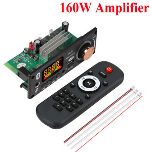KEBIDU 160W Amplifier Bluetooth MP3 WAV Decoder Board 6.5mm Microphone FM TF USB Car Audio Module Music Player Volume Control