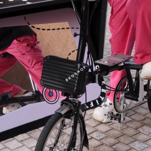 Waterproof Hardshell Pig Nose Bike Head Bag Crossbody Bag for Foldable Brompton Bicycle Trigo Universal Bike Handle Bag