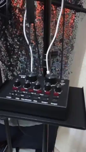 20X22 Sound Card Tray Broadcast Microphone Stand Tray Tripod Phone Clamp Holder For Singing Access Devices