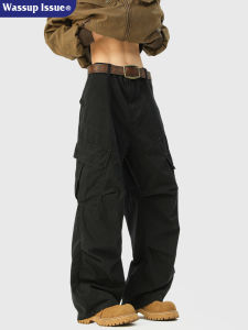 Vintage Saggy Workwear Pants Straight Leg Loose Mens Trousers