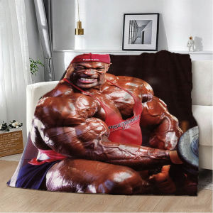 Bandai | Ronnie C-Coleman Bodybuilding Fitness Flannel Blanket Soft Throw Blanket Art For Home Decor Bedroom Bed Sofa Picnic Fans Gifts