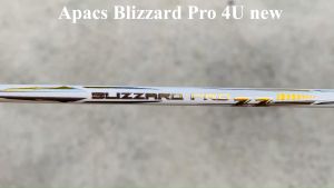 Vợt cầu lông Apacs Blizzard Pro ZZ - 4U | Vợt 4U thân đũa thế hệ mới đũa chỉ 6.2mm nặng đầu chuyên công khung đan 17kg