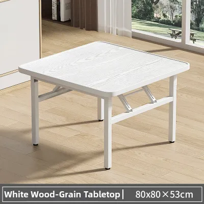 XIANGNANSONG | Folding Dining Table Foldable Square Fireplace Table Simple Rental Apartment Table Square Kang Table Home Dining Table Small Apartment Table