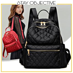 Premium Leather Woman Backpack Wanita Beg Galas Perempuan Bag Belakang Handbag Suitcase Women Bagpack School Sling 06