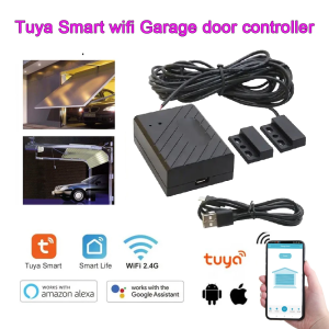 Smart Garage Door Opener Compatible with Tuya SmartLife App Alexa Google Assistant Remote Control No Hub Required