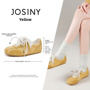 Josiny | Yellow Pearl Popular Soft Bottom Versatile Trainer Shoes