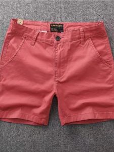 Big Sale Leak-Picking Pure Cotton Workwear Shorts Men Summer New Arrival Teenagers Silm Three Points Straight-leg Short-Length Pants Micro-Elastic