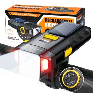 Solar Cycling Light & USB Rechargeable Set: Mountain Bike Lighting Solutions