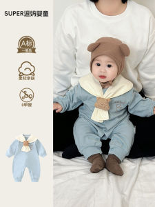 Adorable Baby Outfit Spring New Style Infant Romper Cartoon Design Crawling Suit Spring Clothing for Babies Boys And Girls