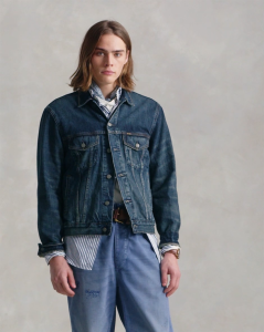 Polo Ralph Lauren Men Faded Denim Trucker Jacket