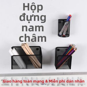 MEISITEKEKE | Hộp Lưu Trữ Kim Loại Dung Lượng Lớn Có Từ