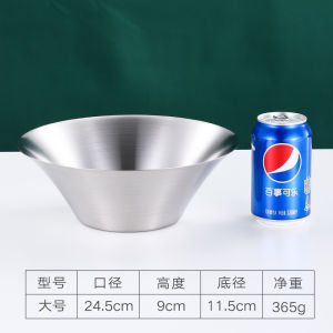 Versatile Large Surface Single Layer 304 Stainless Steel Bowl Creative Salad Plate Dry Fruit Basket V-Shaped Pasta Serving Dish