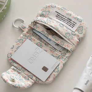 Korean ins space cotton cloth coin purse small wallet cute portable multi-function earphone key pouch