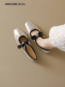 Bow Mary Jane Flats Low Top