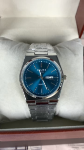 [Gift][With Box]ORUSS Original Brand Men Luxury Stainless Steel Luminous Waterproof Dual Calendar Watch Analog Fashion Luxury Korean Automatic Quartz Wrist Watch For Men
