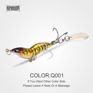 KINGDOM | KINGDOM Shrimp Fishing Lure Metal Blade Bait Spinner Slow Sinking Hard Lure 35mm-56mm 8.5g-28g Saltwater Freshwater Fishing