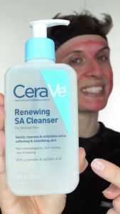 CeraVe SA Smoothing Cleanser 236ml Gel Nettoyant Anti-rug Cleanser with Salicylic Acid for Dry Bumpy Skin