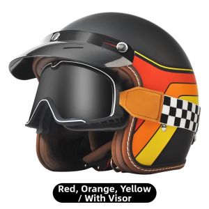 AD | 3C Certified Vintage Half Motorcycle Helmet