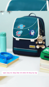 Balo học sinh tiểu học Worm home balo cao cấp chống gù balo cho bé siêu nhẹ chống nước nhiều ngăn - KimChi Kids -S34202