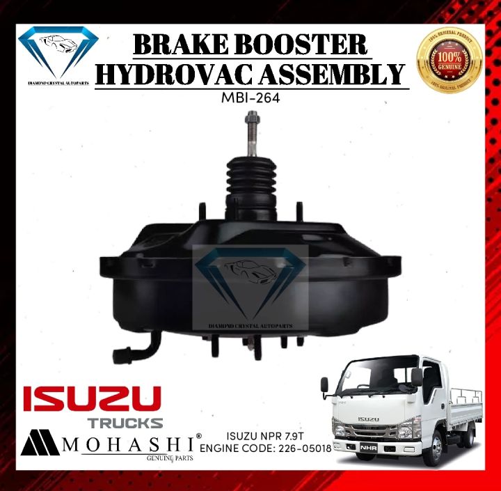 BRAKE BOOSTER HYDROVAC ASSEMBLY ISUZU NPR 7.9T ENGINE CODE: 226-05018  \"MOHASHI BRAND\" Mohashi Brand Hydrovac Local Supplier Warranty - Lazada |  Lazada PH