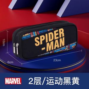 Disney Marvel Ultra Large Capacity Pencil Case Simple Boys Primary And High School Stationery Box Multifunctional Pencil Bag