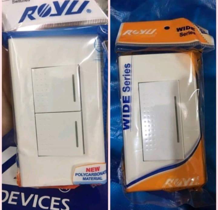 royu wide series 1gang and 2gang switch with reflector available ...