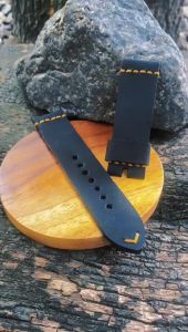 Tali Jam Kulit Sapi Asli Sapi Crazy Horse Warna Hitam Garansi 1 Tahun