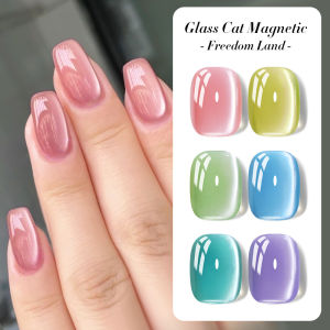 BORN PRETTY 10ml Pink Blue Crystal Cat Magnetic Gel Nail Polish Jelly Glass Bead Semi Permanent Manicure Soak Off UV Gel Varnish