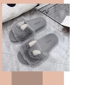 Wulove So cute รองเท้าแตะหูกระต่ายขนมิ้ง รองเท้าแตะขนนิ่ม ฟู ใส่สบาย ใส่แล้วฟินสูงๆ ชุดของขนมขนมตามเงื่อนไข 🐰 ชุดเครื่องสำอางสำหรับผู้หญิงสไตล์ การเสริมสร้างความสูงๆ