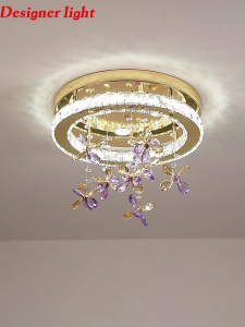 New Light Luxury Dining Room Lamp Home Living Room Crystal Ceiling Light Nordic Modern Bedroom Lamp