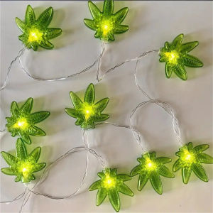 Green Leaf 1.5M/3M LED Ambient Light String Battery Powered Suitable for Bedroom Home and Courtyard Decoration