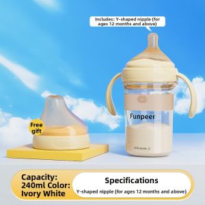 Funpeer | Anti-Colic Baby Bottle Set for 0-6 Months PPSU