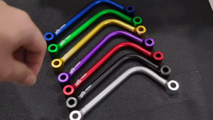 AHRS Breket Knalpot AHRS Pangkon Knalpot L Panjang 19cm Universal untuk Dudukan Knalpot Motorcycle