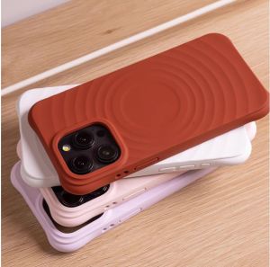 Shockproof Magnetic Wireless Charging Case Compatible For iPhone 11 12 13 14 15 Pro Max Case Liquid Silicone Soft Cover