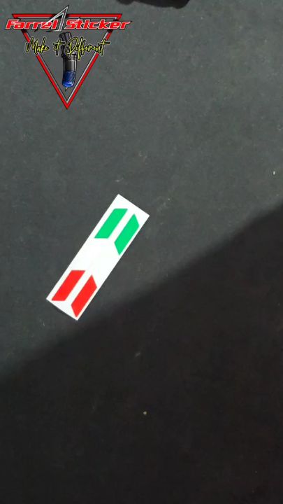 Stiker Bendera Itali sticker Italy Helm kanan kiri Lazada