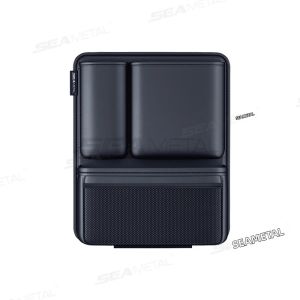SEAMETAL Túi Đựng Đồ Cốp Xe Ô Tô Túi Đựng Đồ Sau Ghế Ngồi Túi Treo Giả Da Có Móc & Vòng Buộc Cho SUV/MPV/Xe Tải - Đen