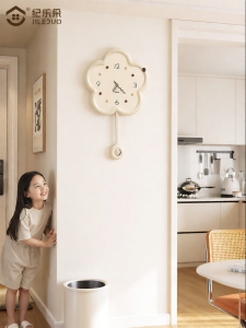JILEDUO | Slient Swinging Non-drilling Modern Minimalist Wall Clock