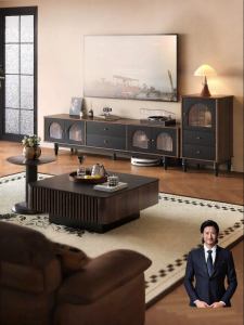 Vintage Style Home New Solid Wood High-end Coffee Table