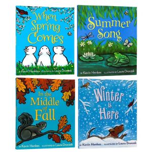 【SG Stock】When spring comes/summer song/in the middle of fall/winter is here/Hello Summer: A Little Seasons Story 4books set Paperback Hello summer/Hello autumn/Hello winter
