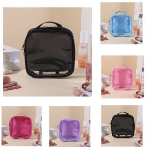 PVC transparent cosmetic bag large-capacity travel toiletry bag high appearance level large-opening storage bag