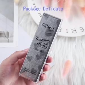 QIBEST 4D Silk Fiber Eyelash Mascara 2PCS Sets Waterproof Black Mascara Eyelash Extension Thick Lift Lengthening Lasting Makeup