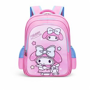 กระเป๋าเป้เด็กนักเรียนลายการ์ตูนญี่ปุ่นสุดฮิต (My Melody / Kuromi) เบาสบาย ไม่กดไหล่ กระเป๋านักเรียนลายน่ารัก
